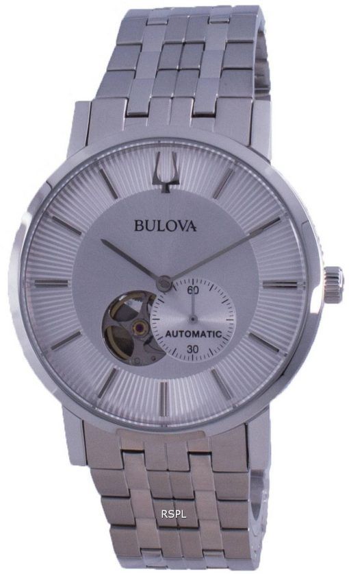 Bulova Clipper Open Heart 다이얼 오토매틱 96A238 남성용 시계