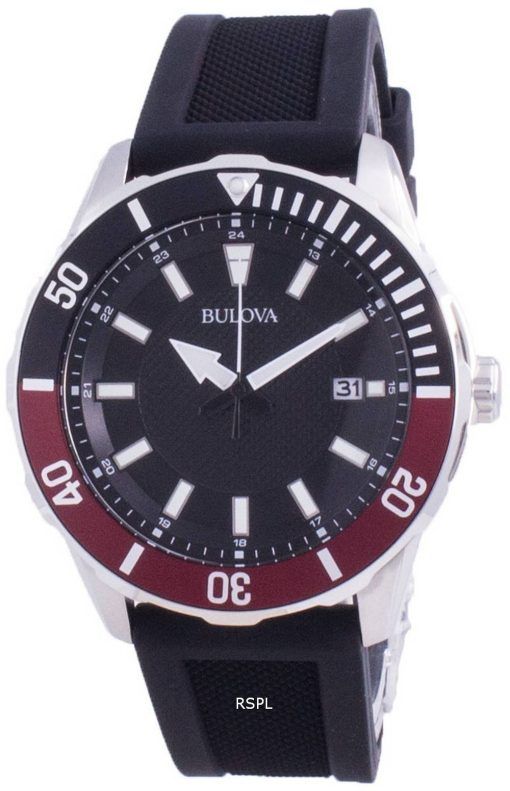 Bulova 쿼츠 블랙 다이얼 98B348100M 남성용 시계