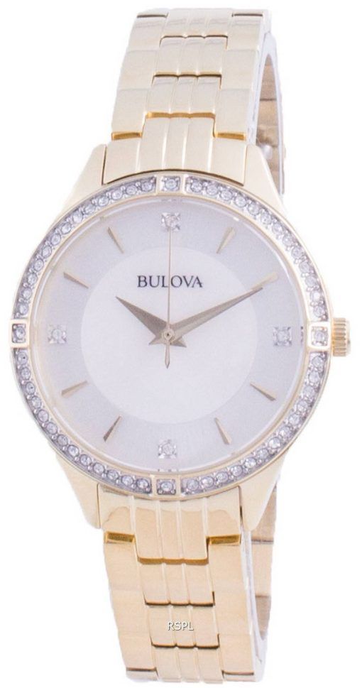 Bulova 다이아몬드 악센트 쿼츠 98L274 여성용 시계