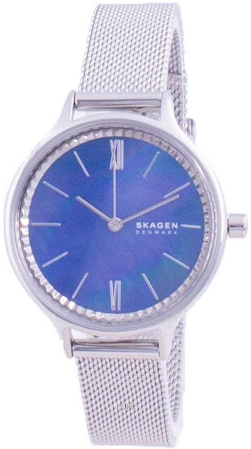 Skagen Anita Blue Mother Of Pearl 다이얼 쿼츠 SKW2862 여성용 시계