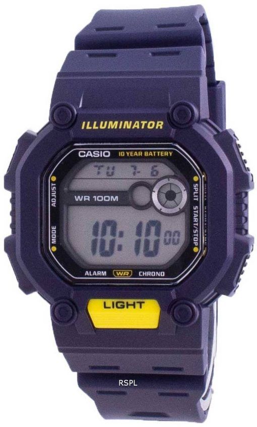 Casio Youth Illuminator Digital W-737H-2A W737H-2A 100M 남성용 시계