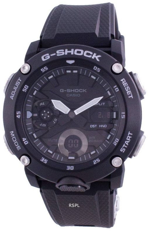 Casio G-Shock 스탠다드 아날로그 디지털 쿼츠 GA-2000S-1 GA2000S-1 200M 남성용 시계