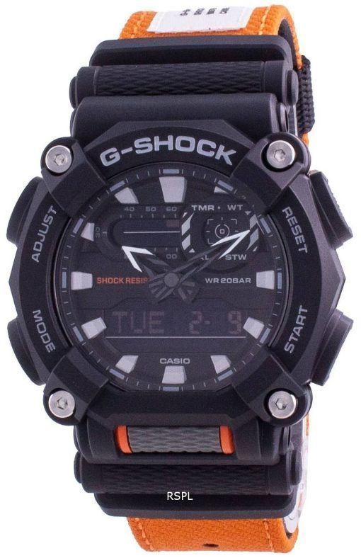 Casio G-Shock 표준 아날로그 디지털 쿼츠 스포츠 GA-900C-1A4 GA900C-1A4 200M 남성용 시계