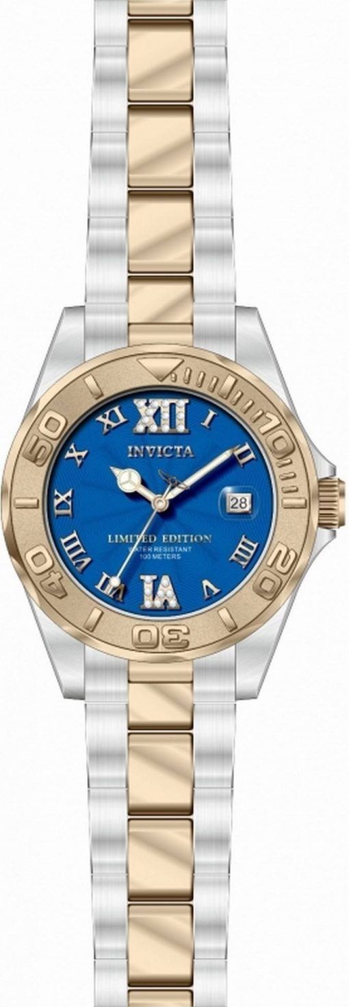 Invicta Pro Diver Limited Edition Blue Dial Quartz 34261 100M Dameur