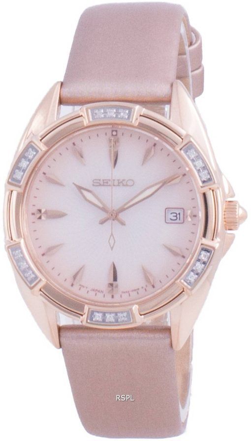 Seiko Diamond Accents Quartz SKK726 SKK726P1 SKK726P 100M Dameur