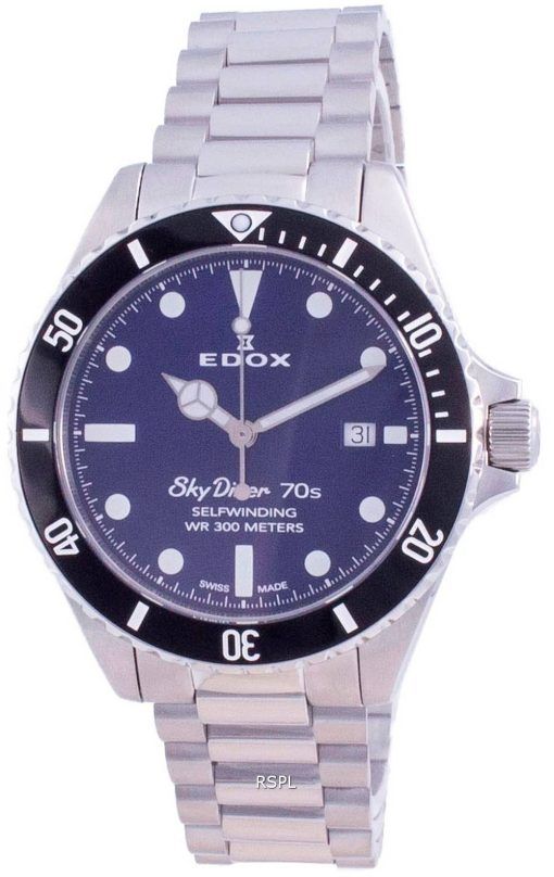 Edox Skydiver Automatic Diver's 801123NMBUI 80112 3NM BUI 300M Men's Watch