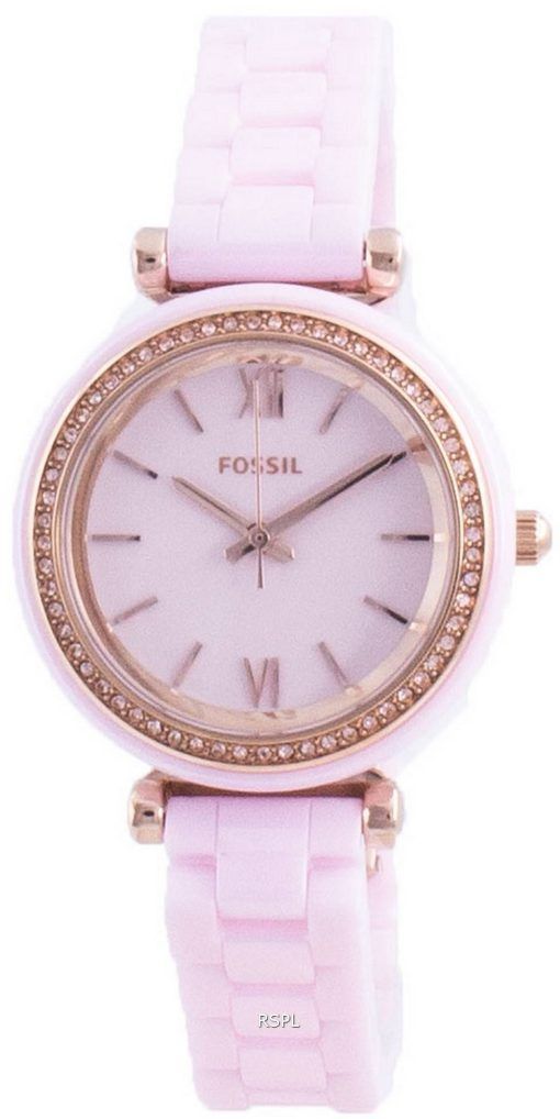 Fossil Carlie Mini 다이아몬드 악센트 쿼츠 CE1106 여성용 시계