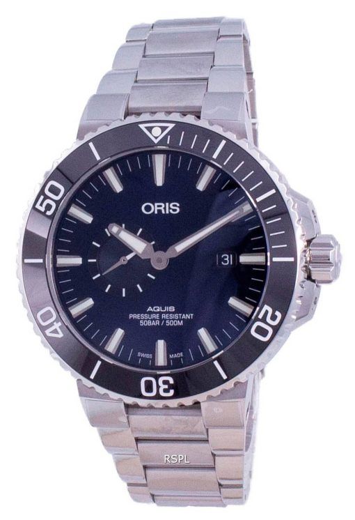 Oris Aquis Small Second Date Automatischer Taucher 01-743-7733-4135-07-8-24-05PEB 500M Herrenuhr