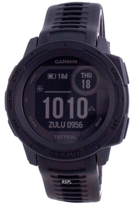 Garmin Instinct Solar Tactical Edition Schwarzes Silikonband 010-02293-03 Multisportuhr