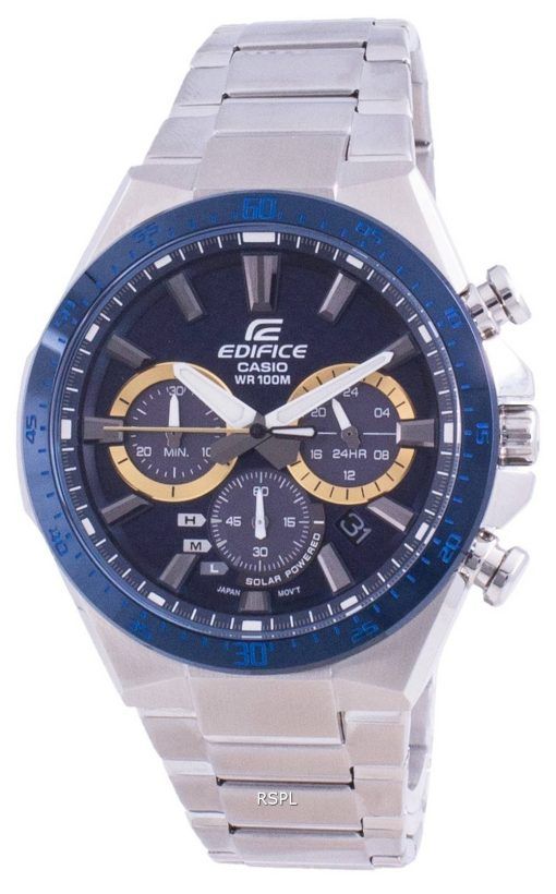 Solarbetriebener Chronograph Casio Edifice EQS-800BCD-2A EQS800BCD-2 100M Herrenuhr