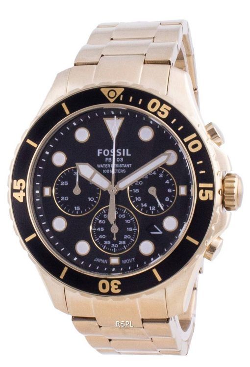 Fossil FB-03 Chronograph Edelstahl Quarz FS5727 100M Herrenuhr