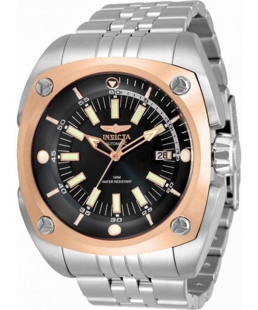 Invicta Reserve Schwarzes Zifferblatt Edelstahl Automatik 32060 100M Herrenuhr