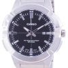 Casio Analog Schwarzes Zifferblatt Edelstahl MTP-E172D-1A MTPE172D-1 Herrenuhr