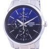 Casio Analog Blaues Zifferblatt Edelstahl Quarz MTP-E330D-2A MTPE330D-2 Herrenuhr