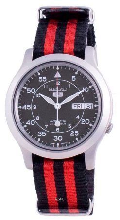 Seiko 5 Military SNK805K2-var-NATO15 Automatische Nylonarmband Herrenuhr