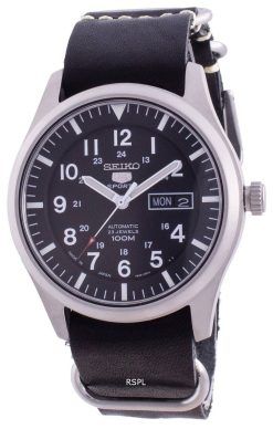 Seiko 5 Sports Schwarzes Zifferblatt Automatik SNZG15J1-var-LS19 100M Herrenuhr