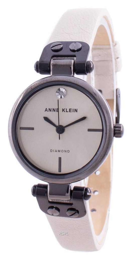 Anne Klein 진품 다이아몬드 3513GYCR 쿼츠 여성용 시계