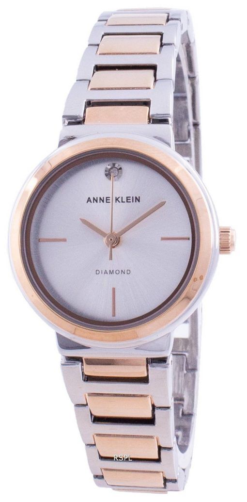 Anne Klein 진품 다이아몬드 3529SVRT 쿼츠 여성용 시계