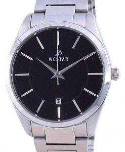 Westar 검은색 다이얼 스테인리스 스틸 쿼츠 40213 STN 103 여성용 시계