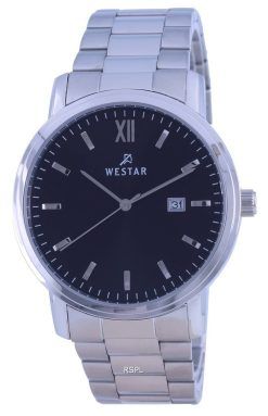 Westar 검은색 다이얼 스테인리스 스틸 쿼츠 50245 STN 103 남성용 시계