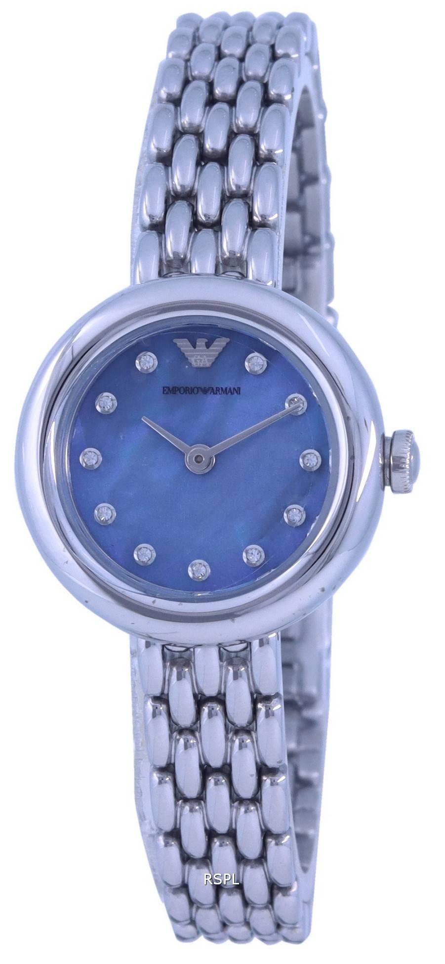 엠포리오 아르마니 로사 블루 다이얼 스테인레스 스틸 쿼츠 AR80051 여성용 시계