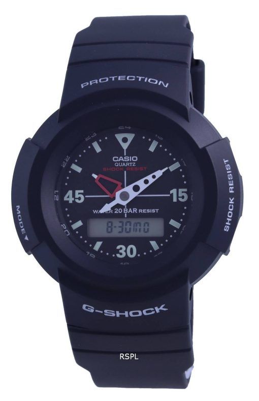 카시오 G-Shock 아날로그 디지털 석영 AW-500E-1E AW500E-1 200M 남성용 시계