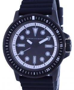 Armani Exchange 레오나르도 실리콘 스트랩 쿼츠 AX1852 남성용 시계