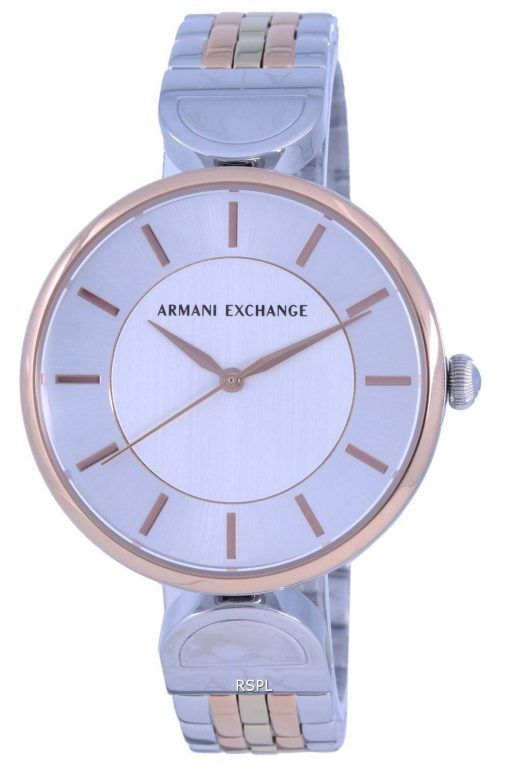 Armani Exchange Brooke Two Tone 스테인리스 스틸 쿼츠 AX5381 여성용 시계