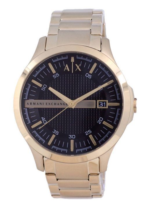 Armani Exchange Hampton Black 다이얼 Quartz AX7124 Men&#39,s Watch With Strap Gift Set