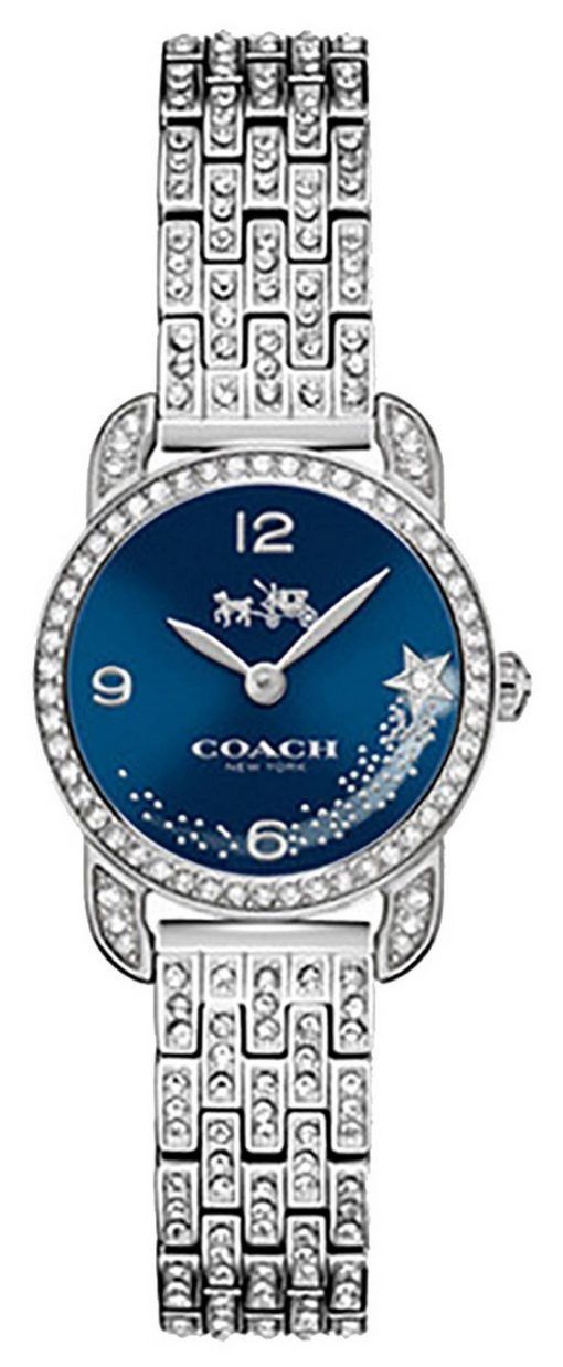 Coach Delancey 파란색 다이얼 Crystal Accents 쿼츠 14502669 여성용 시계