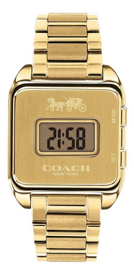 Coach Darcy Gold Tone 스테인리스 스틸 쿼츠 14503591 여성용 시계