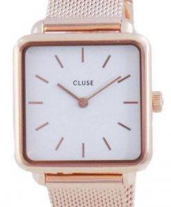 Cluse La Tetragone 화이트 다이얼 쿼츠 CW0101207001 여성용 시계