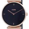 Cluse Triomphe 블랙 다이얼 Two Tone 스테인레스 스틸 쿼츠 CW0101208005 여성용 시계