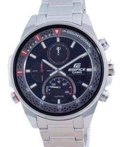 Casio Edifice 슬림 아날로그 크로노 그래프 솔라 EFS-S590D-1A EFSS590D-1 100M 남성용 시계