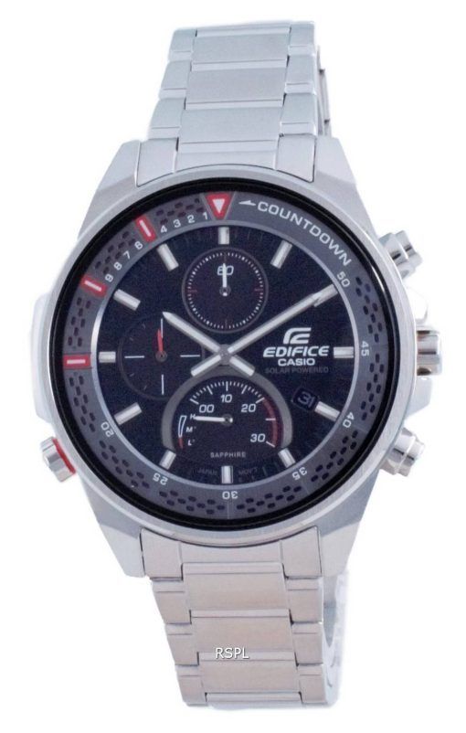 Casio Edifice 슬림 아날로그 크로노 그래프 솔라 EFS-S590D-1A EFSS590D-1 100M 남성용 시계