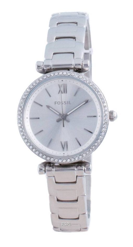 Fossil Carlie Mini은 다이얼 Daimond Accents 쿼츠 ES4956 여성용 시계