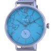화석 Kalya 블루 다이얼 스테인레스 스틸 쿼츠 ES5075 여성용 시계