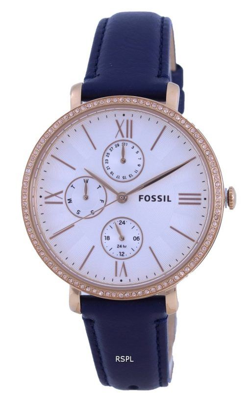 화석 재클린 다기능 Horloge 은 다이얼 쿼츠 ES5096 여성용 시계