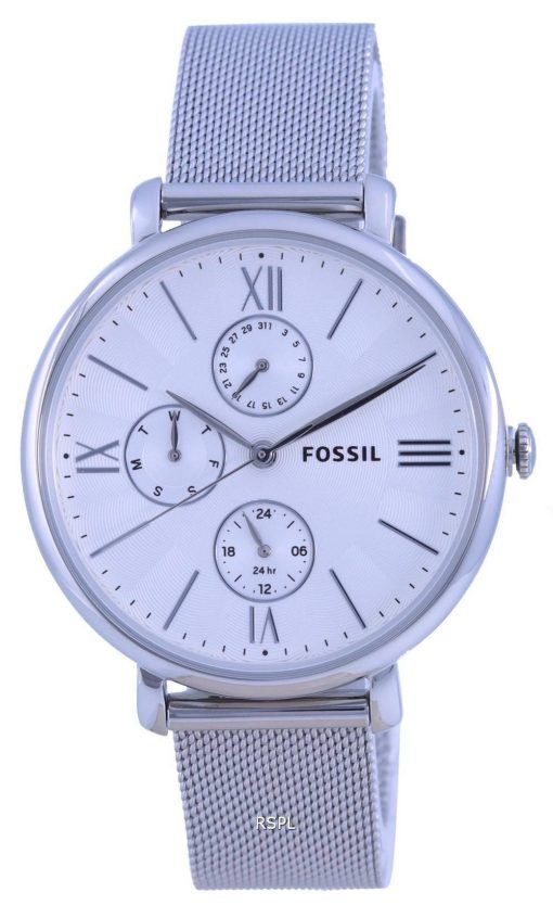 화석 재클린 다기능 은 다이얼 쿼츠 ES5099 여성용 시계