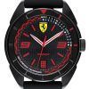 페라리 Scuderia Forza 블랙 다이얼 실리콘 밴드 쿼츠 0830515 남성용 시계