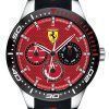 페라리 Scuderia Redrev T 실리콘 밴드 쿼츠 0830588 남성용 시계