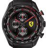 페라리 Scuderia Speedracer 크로노그래프 가죽 스트랩 쿼츠 0830647 남성용 시계
