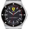 페라리 Scuderia Aspire Black 다이얼 스테인리스 스틸 쿼츠 0830666 남성용 시계