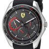 페라리 Scuderia Speedracer 블랙 다이얼 실리콘 밴드 쿼츠 0830683 남성용 시계