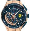 페라리 Scuderia Race Day 크로노그래프 블루 다이얼 쿼츠 실리콘 밴드 0830699 남성용 시계