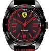 페라리 Scuderia Forza 블랙 다이얼 실리콘 밴드 쿼츠 0840034 남성용 시계