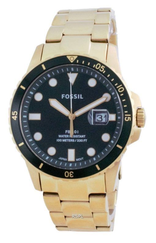 Fossil FB-01 그린 다이얼 스테인레스 스틸 쿼츠 FS5658100M 남성용 시계