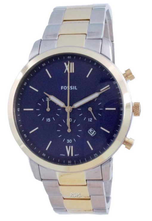 Fossil Neutra Blue 다이얼 스테인레스 스틸 크로노 그래프 쿼츠 FS5706 남성용 시계