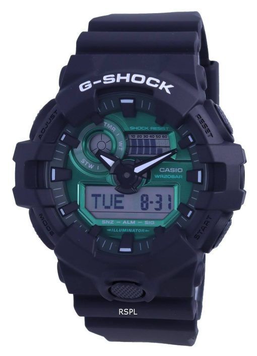 카시오 G-Shock 미드나잇 그린 스페셜 컬러 아날로그 디지털 GA-700MG-1A GA700MG-1 200M 남성용 시계
