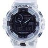 카시오 G-Shock 투명 팩 아날로그 디지털 석영 다이버의 GA-700SKE-7A GA700SKE-7 200M 남성용 시계
